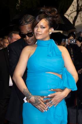 ASAP Rocky and pregnant wife Rihanna leaving the Highest 2 Lowest red carpet at the 78th Cannes Film Festival ASAP Rocky and Rihanna leaving the Highest 2 Lowest red carpet at the 78th annual Cannes Film Festival at Palais des Festivals on May 19, 2025 in Cannes, France.  Copyright: x Chassery+Courdjix