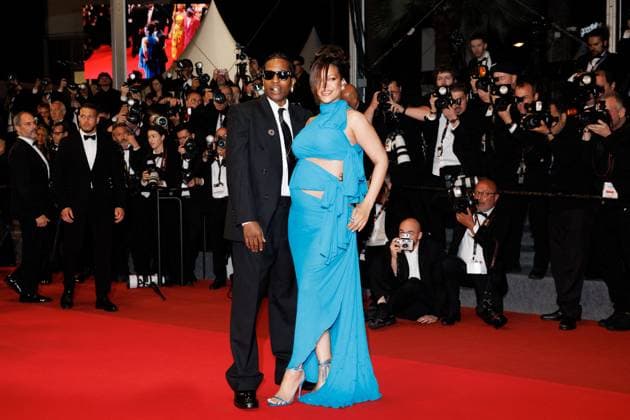 M Walking down the steps of the film Highest 2 Lowest at the 78th Cannes International Film Festival ASAP Rocky and his pregnant wife Rihanna Cannes France  Copyright: xJACOVIDES-MOREAUx xBESTIMAGExJACOVIDES-MOREAUx xBESTIMAGEx