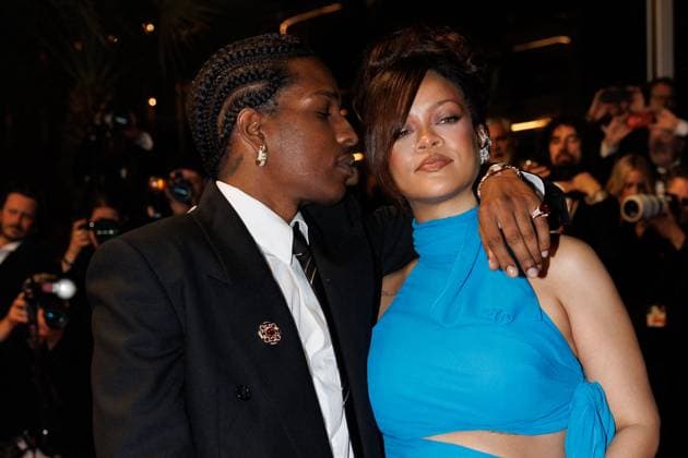 M Walking down the steps of the film Highest 2 Lowest at the 78th Cannes International Film Festival ASAP Rocky and his pregnant wife Rihanna Cannes France  Copyright: xJACOVIDES-MOREAUx xBESTIMAGExJACOVIDES-MOREAUx xBESTIMAGEx