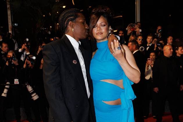 M Walking down the steps of the film Highest 2 Lowest at the 78th Cannes International Film Festival ASAP Rocky and his pregnant wife Rihanna Cannes France  Copyright: xJACOVIDES-MOREAUx xBESTIMAGExJACOVIDES-MOREAUx xBESTIMAGEx