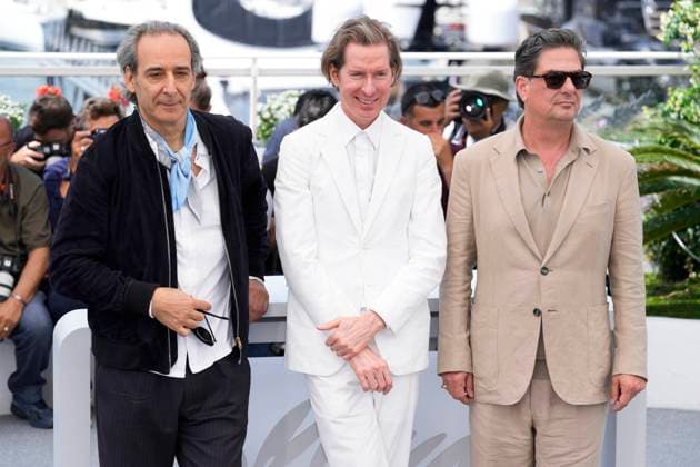 The Phoenician Scheme Photocall - The 78th Annual Cannes Film Festival Roman Coppola, Wes Anderson and Alexandre Desplat during The Phoenician Scheme photocall at the 78th annual Cannes Film Festival at Palais des Festivals on May 19, 2025 in Cannes, France. Cannes France  Copyright: xDanielexCifalÃ x originalFilename: cifala-notitle250519_npNuN.jpg
