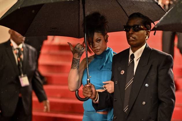 Cannes Highest 2 Lowest Exits JR Rihanna, A$AP Rocky exiting the screening of Highest 2 Lowest at 78th Cannes Film Festival in Cannes, France on May, 19, 2025. Photo by Julien Reynaud APS-Medias ABACAPRESS.COM Cannes France  Copyright: xReynaudxJulien APS-Medias ABACAx