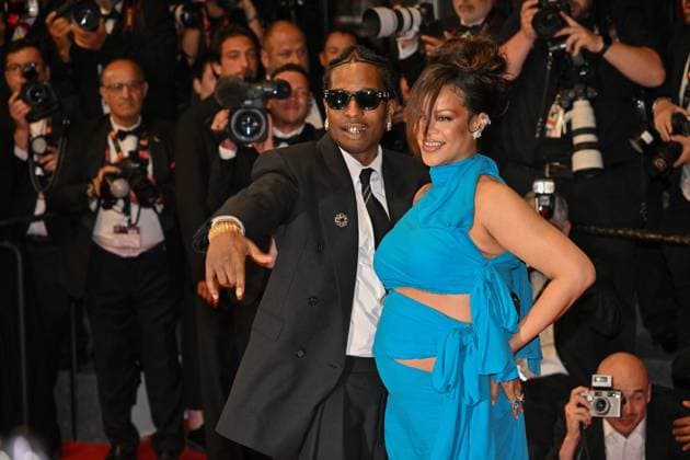 Cannes Highest 2 Lowest Exits JR Rihanna, A$AP Rocky exiting the screening of Highest 2 Lowest at 78th Cannes Film Festival in Cannes, France on May, 19, 2025. Photo by Julien Reynaud APS-Medias ABACAPRESS.COM Cannes France  Copyright: xReynaudxJulien APS-Medias ABACAx