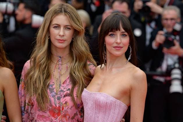 Cannes Highest 2 Lowest Red Carpet NG Adria Arjona and Dakota Johnson attending the ‘Highest 2 Lowest’ Screening and Red Carpet at Palais Des Festivals in Cannes, France on May 19 2025 as part of the 78th Cannes Film Festival. Photo by Nicolas Genin ABACAPRESS.COM Cannes France  Copyright: xGeninxNicolas ABACAx
