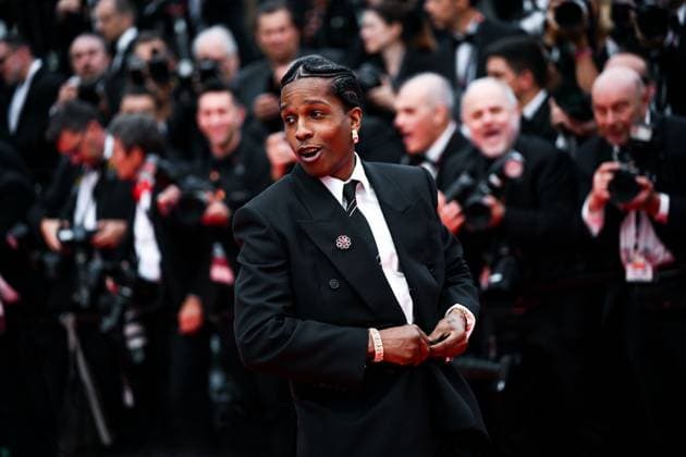 78eme Festival International du Film de Cannes Montée des marches du film Higest 2 Lowest 78th International Cannes Film Festival Red carpet for Highest 2 Lowest Movie 444701 2025 05 19 France Mayers, Rakim ASAP Rocky  Copyright: xLionelxGuericolas MPPx STAR_444701_162