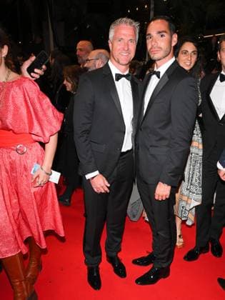 Cannes, 78th Cannes Film Festival 2025 - evening 7 - red carpet of the film Alpha - In the photo: Ralf Schumacher with his boyfriend Etienne  Copyright: xAlbertoxTerenghix xipa-agency.netx xPoolxPhotoxEventsx05x IPA_Agency_IPA57946909
