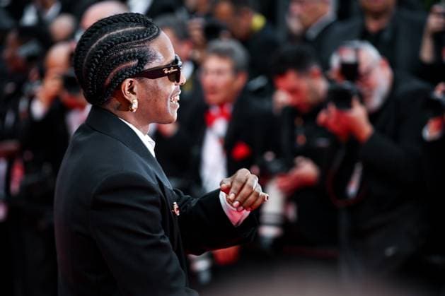 78eme Festival International du Film de Cannes Montée des marches du film Higest 2 Lowest 78th International Cannes Film Festival Red carpet for Highest 2 Lowest Movie 444701 2025 05 19 France Mayers, Rakim ASAP Rocky  Copyright: xLionelxGuericolas MPPx STAR_444701_160