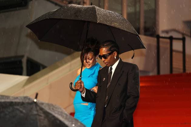 May 19, 2025, Cannes, Alpes Cote Dazur, France: The 78th Cannes Film Festival is taking place in Cannes from May 13 to 24. Rihanna and Asap Rocky depart the Highest 2 Lowest red carpet at the 78th annual Cannes Film Festival. Cannes France - ZUMAt227 20250519_zip_t227_001 Copyright: xMarinaxTakimotox