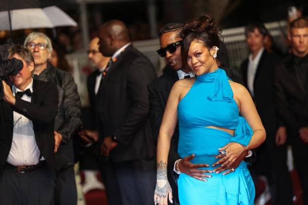 May 19, 2025, Cannes, Alpes Cote Dazur, France: The 78th Cannes Film Festival is taking place in Cannes from May 13 to 24. Rihanna and Asap Rocky depart the Highest 2 Lowest red carpet at the 78th annual Cannes Film Festival. Cannes France - ZUMAt227 20250519_zip_t227_004 Copyright: xMarinaxTakimotox