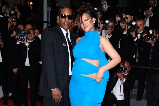 Cannes Highest 2 Lowest Red Carpet NG Rihanna and A$AP Rocky leaving the ‘Highest 2 Lowest’ Screening and Red Carpet at Palais Des Festivals in Cannes, France on May 19 2025 as part of the 78th Cannes Film Festival. Photo by Nicolas Genin ABACAPRESS.COM Cannes France  Copyright: xGeninxNicolas ABACAx