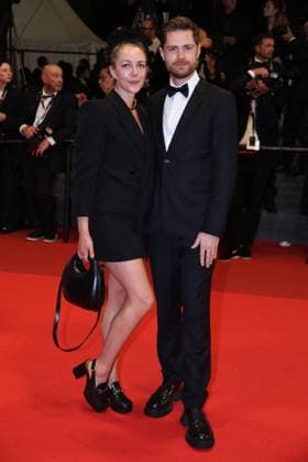 Cannes - Alpha Screening JD Lukas Dhont and Guest during the Alpha red carpet at the 78th annual Cannes Film Festival at Palais des Festivals on May 19, 2025 in Cannes, France. Photo by Jerome Domine ABACAPRESS.COM Cannes France  Copyright: xDominexJerome ABACAx