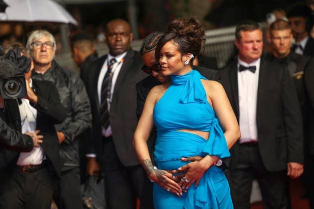 May 19, 2025, Cannes, Alpes Cote Dazur, France: The 78th Cannes Film Festival is taking place in Cannes from May 13 to 24. Rihanna and Asap Rocky depart the Highest 2 Lowest red carpet at the 78th annual Cannes Film Festival. Cannes France - ZUMAt227 20250519_zip_t227_007 Copyright: xMarinaxTakimotox