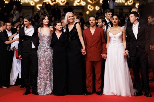 Montée des marches du film Alpha lors du 78ème Festival International du Film de Cannes Louai El Amrousy, Emma Mackey, Mélissa Boros, Julia Ducournau, Tahar Rahim, Golshifteh Farahani, Finnegan Oldfield Montée des marches du film Alpha lors du 78ème Festival International du Film de Cannes, au Palais des Festivals à Cannes On may 19th 2025 Jacovides Moreau Bestimage Red carpet for the movie Alpha during the 78th Cannes International Film Festival at the Palais des Festivals in Cannes, France On may 19th 2025 Cannes France  Copyright: xJACOVIDES-MOREAUx xBESTIMAGExJACOVIDES-MOREAUx xBESTIMAGEx