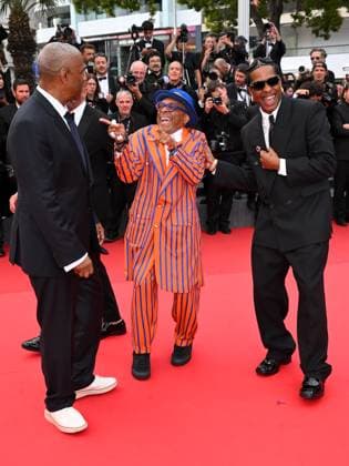 Cannes, France: Cannes, 78th Cannes Film Festival 2025 - evening 7 - Red Carpet of the film Highest 2 Lowest In the photo: Denzel Washington, Spike Lee, A Rocky Cannes France  - ZUMAp169 20250519_zea_p169_1545 Copyright: xTerenghi Ipax