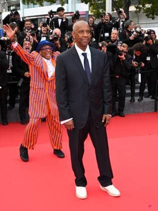 Cannes, France: Cannes, 78th Cannes Film Festival 2025 - evening 7 - Red Carpet of the film Highest 2 Lowest In the photo: Spike Lee, Denzel Washington Cannes France  - ZUMAp169 20250519_zea_p169_1624 Copyright: xTerenghi Ipax