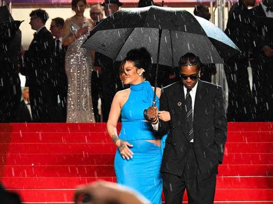 Cannes, France: Cannes, 78th Cannes Film Festival 2025 - evening 7 - Red Carpet of the film Highest 2 Lowest. In the photo Asap Rocky (A Rocky) and Rihanna Cannes  - ZUMAp169 20250519_zea_p169_2025 Copyright: xManuelexMangiarottix