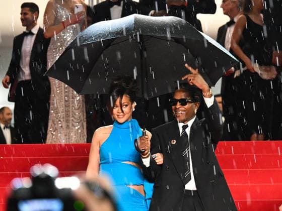 Cannes, France: Cannes, 78th Cannes Film Festival 2025 - evening 7 - Red Carpet of the film Highest 2 Lowest. In the photo Asap Rocky (A Rocky) and Rihanna Cannes  - ZUMAp169 20250519_zea_p169_2026 Copyright: xManuelexMangiarottix