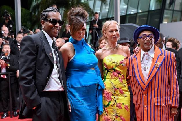 Cannes - Rihanna And ASAP Rocky Leaving The Highest 2 Lowest Premiere Rihanna, ASAP Rocky, Tonya Lewis Lee and Spike Lee attends the Highest 2 Lowest red carpet at the 78th annual Cannes Film Festival at Palais des Festivals on May 19, 2025 in Cannes, France. Photo by Franck Castel ABACAPRESS.COM Cannes France  Copyright: xCastelxFranck ABACAx
