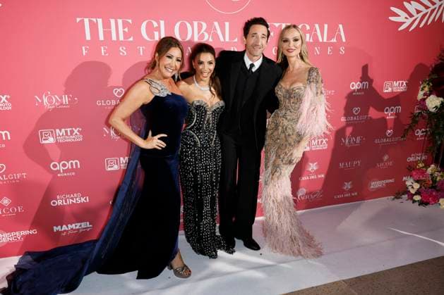Cannes - Global Gift Gala Arrivals Maria Bravo, Eva Longoria, Adrien Brody and Georgina Chapman attend the Global Gift Gala ahead the 78th annual Cannes Film Festival on May 19, 2025 in Cannes, France. Photo by Marco Piovanotto ABACAPRESS.COM Cannes France  Copyright: xPiovanottoxMarco ABACAx