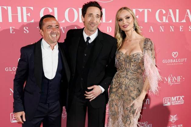 Cannes - Global Gift Gala Arrivals Adrien Brody and Georgina Chapman attend the Global Gift Gala ahead the 78th annual Cannes Film Festival on May 19, 2025 in Cannes, France. Photo by Marco Piovanotto ABACAPRESS.COM Cannes France  Copyright: xPiovanottoxMarco ABACAx