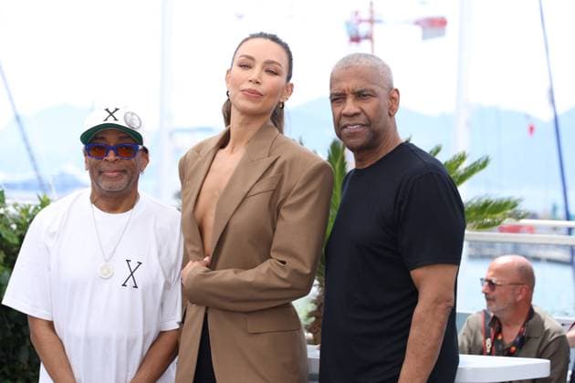 Highest 2 Lowest Photocall - The 78th Annual Cannes Film Festival Spike Lee, Denzel Washington, Ilfenesh Hadera attend the Highest 2 Lowest photocall at the 78th annual Cannes Film Festival at Palais des Festivals on May 19, 2025 in Cannes, France. Cannes Palais des Festivals et des Cong France Copyright: xDGP imageSPACEx