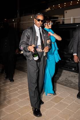 Cannes - ASAp Rocky And Rihanna Arrive At The Ray-Ban Party A$AP Rocky and pregnant Rihanna arrivet the Ray-Ban party, after being spotted earlier on the steps of the Palais des Festivals in Cannes, France on May 20, 2025, during the 78th Cannes Film Festival. Photo by Florian Poitout ABACAPRESS.COM Cannes France  Copyright: xPoitoutxFlorian ABACAx