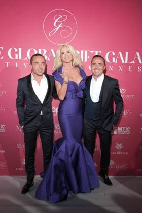 78eme Festival International du Film de Cannes Global Gift Gala Cannes 2025 Ugo Lecorché, Victoria Silvstedt , Antoine Lecorché 78th Cannes International Film Festival Global Gift Gala Cannes 2025 444720 2025 05 19 Cannes France  Copyright: xFranckxBoutonnetx xStarfacex STAR_444720_086