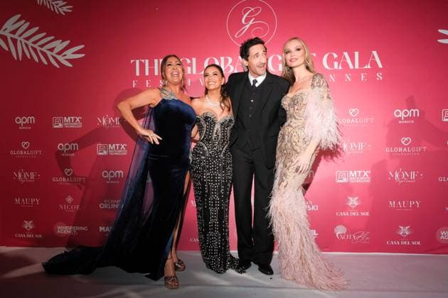 78th Cannes International Film Festival Global Gift Gala Cannes 2025 Maria Bravo, Eva Longoria, Adrien Brody, Georgina Chapman 78th Cannes International Film Festival Global Gift Gala Cannes 2025 444720 2025 05 19 Cannes France  Copyright: xFranckxBoutonnetx xStarfacex STAR_444720_115