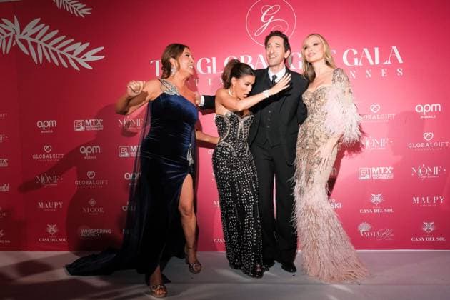 78th Cannes International Film Festival Global Gift Gala Cannes 2025 Maria Bravo, Eva Longoria, Adrien Brody, Georgina Chapman 78th Cannes International Film Festival Global Gift Gala Cannes 2025 444720 2025 05 19 Cannes France  Copyright: xFranckxBoutonnetx xStarfacex STAR_444720_117