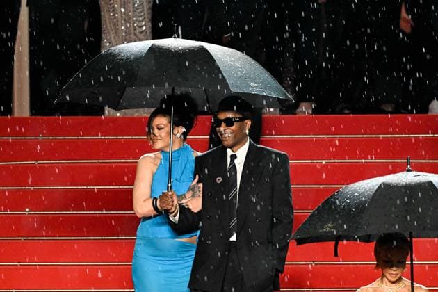 Cannes - Rihanna And Asap Rocky Leaving the Highest 2 Lowest Screening Rihanna and Asap Rocky are seen leaving the Highest 2 Lowest Premiere in Cannes, France on May 19, 2025 as part of the 78th Cannes Film Festival. Photo by Florian Poitout ABACAPRESS.COM Cannes France  Copyright: xPoitoutxFlorian ABACAx