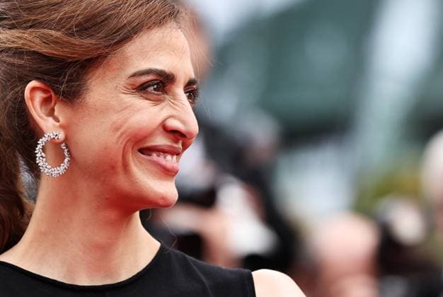 (250520) -- CANNES, May 20, 2025 -- French actress Zineb Triki leaves after the screening of the film Eagles of the Republic at the 78th edition of the Cannes Film Festival in Cannes, southern France, on May 19, 2025. ) FRANCE-CANNES-FILM FESTIVAL-EAGLES OF THE REPUBLIC-SCREENING GaoxJing 