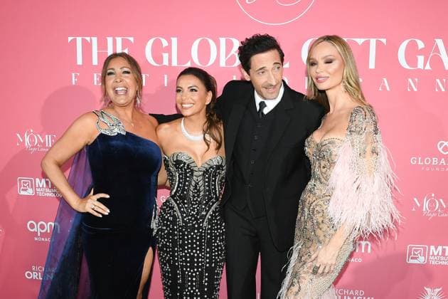 Photocall of the Globa Gift Gala during the 78th Cannes International Film Festival Maria Bravo, Eva Longoria, Adrien Brody and his partner Georgina Chapman at the photocall of the Globa Gift Gala during the 78th Cannes International Film Festival May 19th, 2025 Lionel Urman Bestimage Celebrities at the photocall of the Global Gift Gala during the 78th Internationall Cannes Film Festival May 19th, 2025 Cannes France  Copyright: xLIONELxURMANxx xBESTIMAGExLIONELxURMANxx xBESTIMAGEx