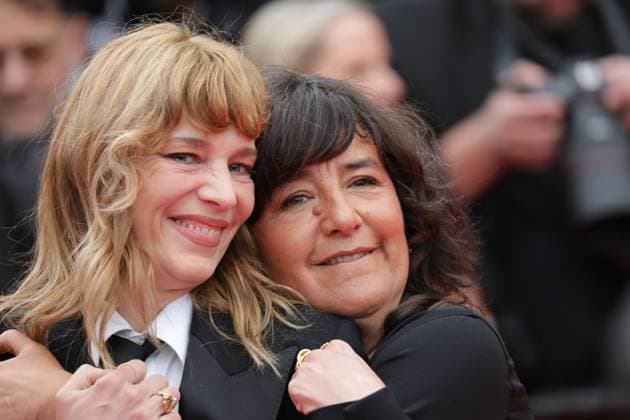 Photo taken on May 19, 2025 Céline Sallette and Romane Bohringer on the Red Carpet at the 78 Cannes Film Festival, France for the movie HIGHEST 2 LOWEST