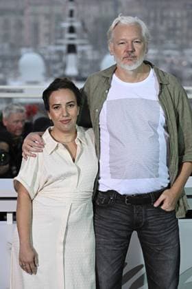 RECORD DATE NOT STATED Cannes - The Six Billion Dollar Man Photocall Stella Assange and Julian Assange pose during the The Six Billion Dollar Man photocall at the 78th annual Cannes Film Festival at Palais des Festivals on May 20, 2025 in Cannes, France. Photo by David Niviere ABACAPRESS.COM Cannes France  Copyright: xNivierexDavid ABACAPRESS.COMx