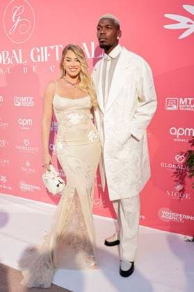 Paul Pogba with wife Maria Zulay Pogba Salaues at the Global Gift Gala 2025 at the Festival de Cannes 2025 78 Cannes International Film Festival at La MÃ me Plage Cannes, 19 05 2025 Foto:xD.xBedrosianx xFuturexImagex gift_5514