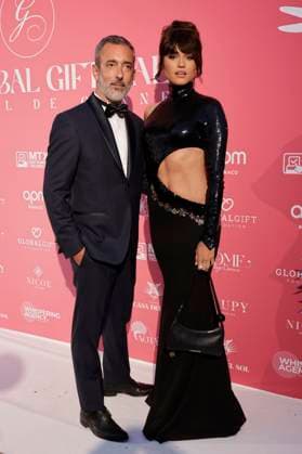 Diane Leyre with companion at the Global Gift Gala 2025 at the Festival de Cannes 2025 78 Cannes International Film Festival at La MÃ me Plage Cannes, 19 05 2025 Foto:xD.xBedrosianx xFuturexImagex gift_5531