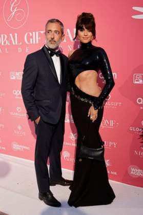Diane Leyre with companion at the Global Gift Gala 2025 at the Festival de Cannes 2025 78 Cannes International Film Festival at La MÃ me Plage Cannes, 19 05 2025 Foto:xD.xBedrosianx xFuturexImagex gift_5532