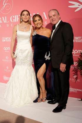 Paulina Rocha, Maria Bravo and Raul Rocha at the Global Gift Gala 2025 at the Festival de Cannes 2025 78 Cannes International Film Festival at La MÃ me Plage Cannes, 19 05 2025 Foto:xD.xBedrosianx xFuturexImagex gift_5548
