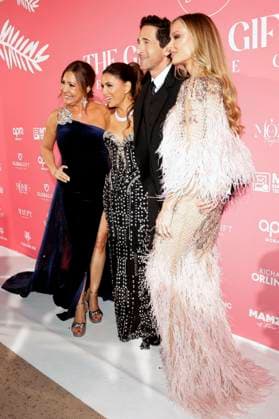 Maria Bravo, Eva Longoria, Adrien Brody and Georgina Chapman at the Global Gift Gala 2025 at the Festival de Cannes 2025 78 Cannes International Film Festival at La MÃ me Plage Cannes, 19 05 2025 Foto:xD.xBedrosianx xFuturexImagex gift_5621
