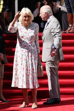 . 20 05 2025. London, United Kingdom. King Charles III and Queen Camilla at Canada House in London, to mark 100 years since it opened in June 1925  xStephenxLockx xi-Imagesx IIM-25957-0006