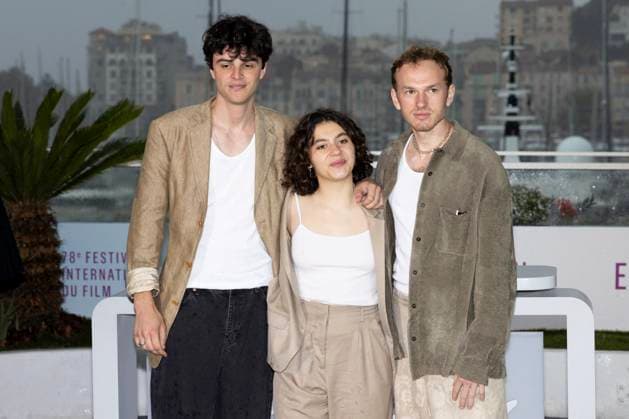 Photocall du film Adami lors du 78ème Festival International du Film de Cannes Sébastien Lefebvre, Olga Milshtein, Igor Kovalsky Photocall of the film Adami during the 78th Cannes International Film Festival on May 20, 2025 Jacovides Moreau Bestimage Photocall of the film Adami during the 78th Cannes International Film Festival on May 20, 2025 Cannes France  Copyright: xJACOVIDES-MOREAUx xBESTIMAGExJACOVIDES-MOREAUx xBESTIMAGEx