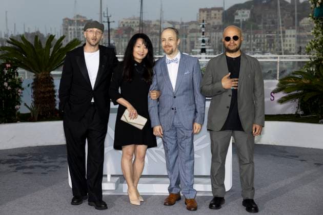 Photocall du film Adami lors du 78ème Festival International du Film de Cannes Yuksek, Adrien Marcellin, Mila Levistre, Emilien Levistre and Bachar Mar Khalifé Photocall of the film Adami during the 78th Cannes International Film Festival on May 20, 2025 Jacovides Moreau Bestimage Photocall of the film Adami during the 78th Cannes International Film Festival on May 20, 2025 Cannes France  Copyright: xJACOVIDES-MOREAUx xBESTIMAGExJACOVIDES-MOREAUx xBESTIMAGEx