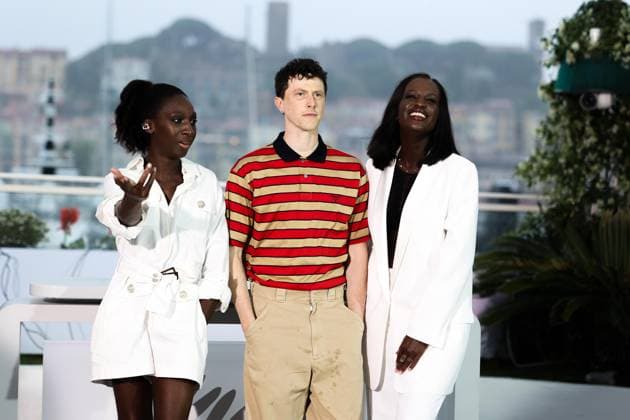 78eme Festival International du Film de Cannes Photocall with cast of Adami movie 78th International Cannes Film Festival Photocall with cast of Adami movie 444747 2025 05 20 Cannes France Oldfield, Finnegan Haidara, Eye Gueye, Mariama  Copyright: xIvankaxVoisinx xStarfacex STAR_444747_005