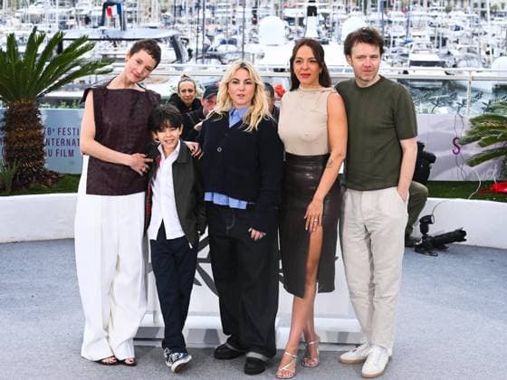 Cannes, 78th Cannes Film Festival 2025 - Day 8 - Photocall of the film Love Me Tender . In the picture Vicky Krieps, Viggo Ferreira-Redier, Anna Cazenave Cambet, Monia Chokri, Antoine Reinartz  Copyright: xAlbertoxTerenghix xipa-agency.netx xPoolxPhotoxEventsx05x IPA_Agency_IPA57978787