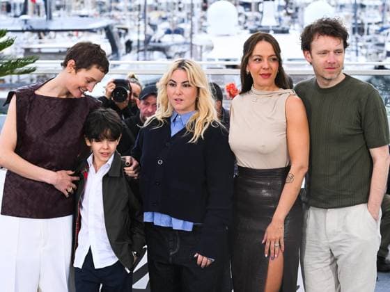 Cannes, 78th Cannes Film Festival 2025 - Day 8 - Photocall of the film Love Me Tender . Cannes, 78th Cannes Film Festival 2025 - Day 8 - Photocall of the film Love Me Tender . In the picture Vicky Krieps, Viggo Ferreira-Redier, Anna Cazenave Cambet, Monia Chokri, Antoine Reinartz Cannes France  Copyright: xIPA ABACAx