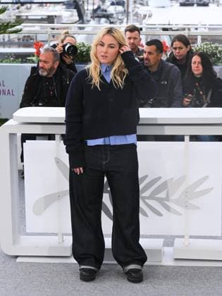 Cannes, France: Cannes, 78th Cannes Film Festival 2025 - Day 8 - Photocall of the film Love Me Tender . In the photo Anna Cazenave Cambet Cannes  - ZUMAp169 20250520_zea_p169_265 Copyright: xAlbertoxTerenghix