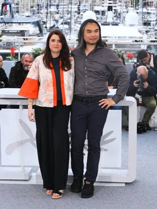 Cannes, 78th Cannes Film Festival 2025 - Day 8 - Photocall of the film Amelie Et La Metaphysique Des Tubes . In the photo and Eddine Noel Liane-Cho Han  Copyright: xAlbertoxTerenghix xipa-agency.netx xPoolxPhotoxEventsx05x IPA_Agency_IPA57980941