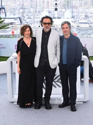 Cannes, 78th Cannes Film Festival 2025 - Day 8 - Photocall of the film Amores Perros Cannes, 78th Cannes Film Festival 2025 - Day 8 - Photocall of the film Amores Perros . In the photo Martha Sosa, Alejandro González Inárritu and Gael García Bernal Cannes France  Copyright: xIPA ABACAx