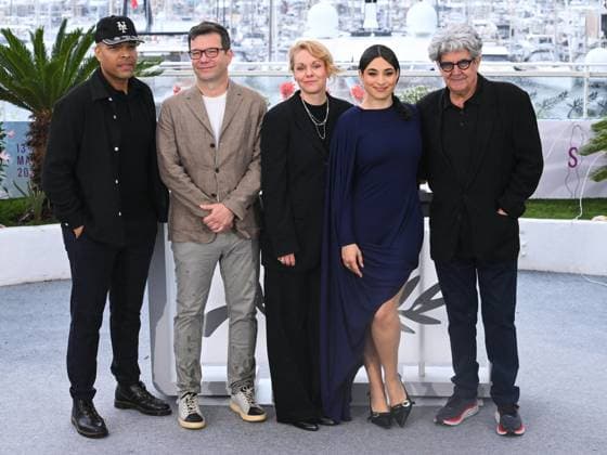 Cannes, 78th Cannes Film Festival 2025 - Day 8 - Jury Photocall Courts Métrages Et De Cinef Cannes, 78th Cannes Film Festival 2025 - Day 8 - Jury Photocall Courts Métrages Et De Cinef. In the photo Reinaldo Marcus Green, Nebojöa Slijepcevic, Maren Ade, Camélia Jordana, José María Chema Prado Cannes France  Copyright: xIPA ABACAx