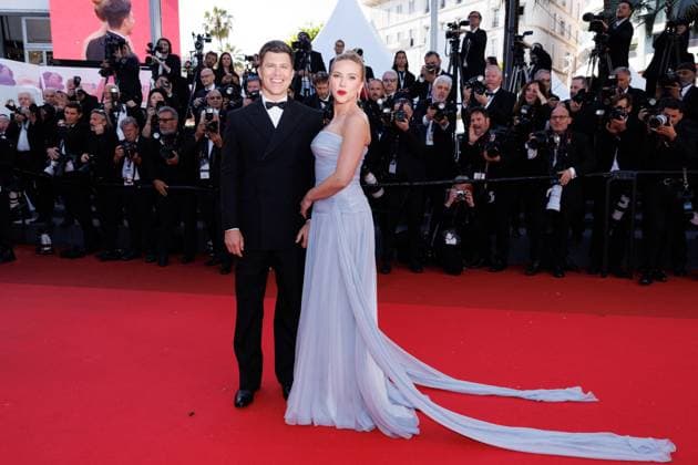 M Montée des marches du film Vie privée lors du 78ème Festival International du Film de Cannes Colin Jost et sa femme Scarlett Johansson Montée des marches du film Vie privée lors du 78ème Festival International du Film de Cannes, au Palais des Festivals à Cannes Le 20 mai 2025 Jacovides Moreau Bestimage Red carpet for the movie A private life during the 78th Cannes International Film Festival at the Palais des Festivals in Cannes, France On may 20th 2025 Cannes France  Copyright: xJACOVIDES-MOREAUx xBESTIMAGExJACOVIDES-MOREAUx xBESTIMAGEx